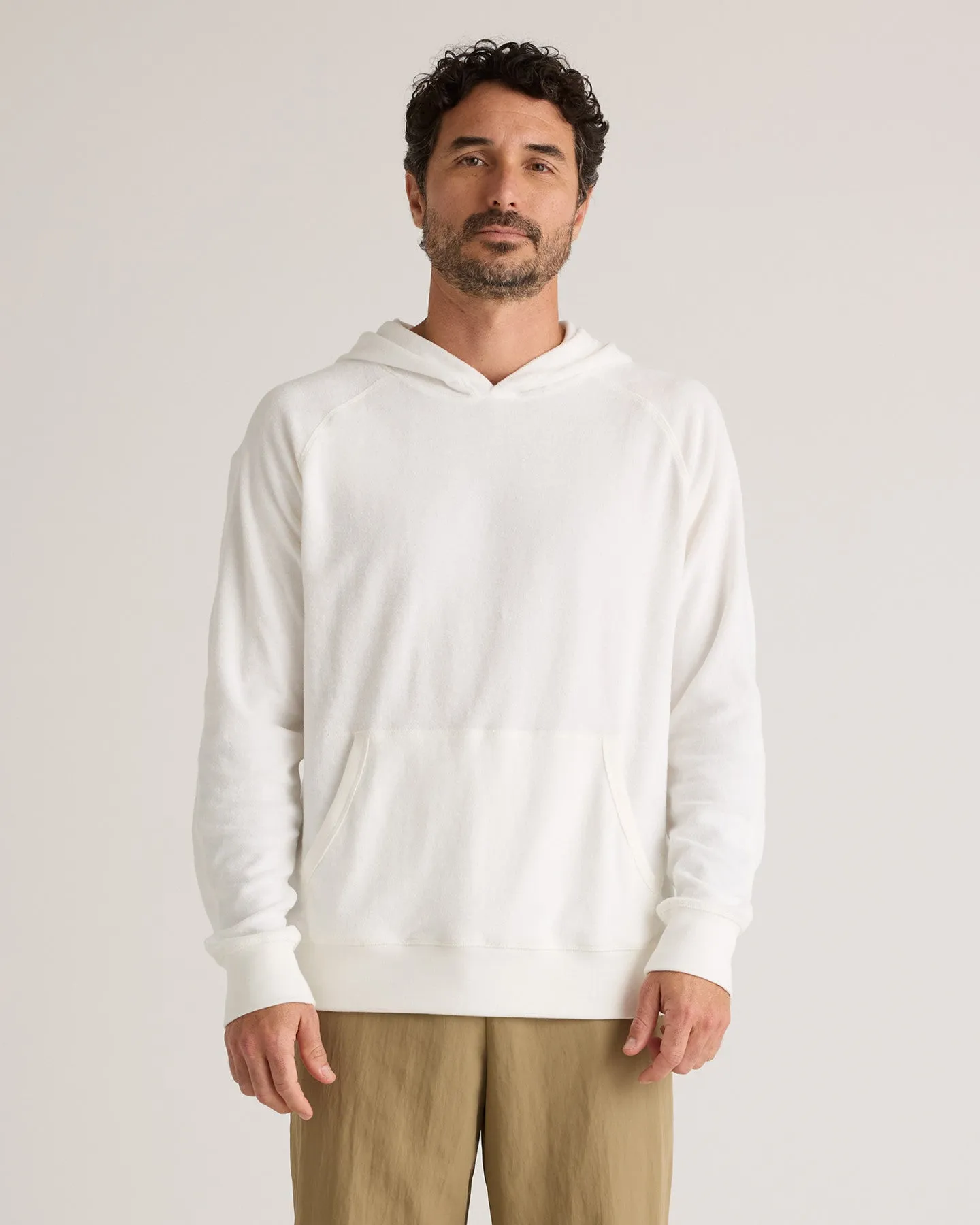 100% Organic Cotton Terry Towel Pullover Hoodie