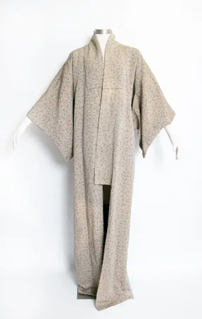 1960s Kimono Printed Rayon Japanese Robe