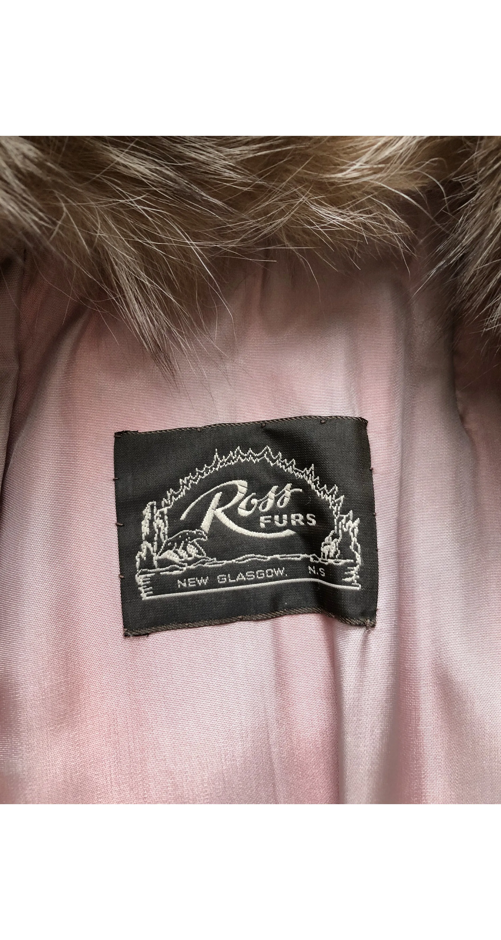 1980s Dramatic Cream Fox & Mink Fur Coat