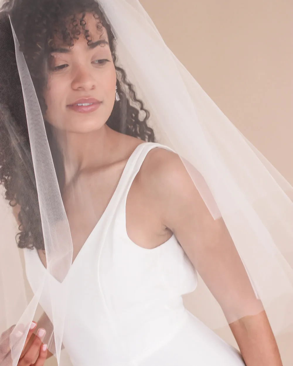 2-Layer Cut Edge Wedding Veil