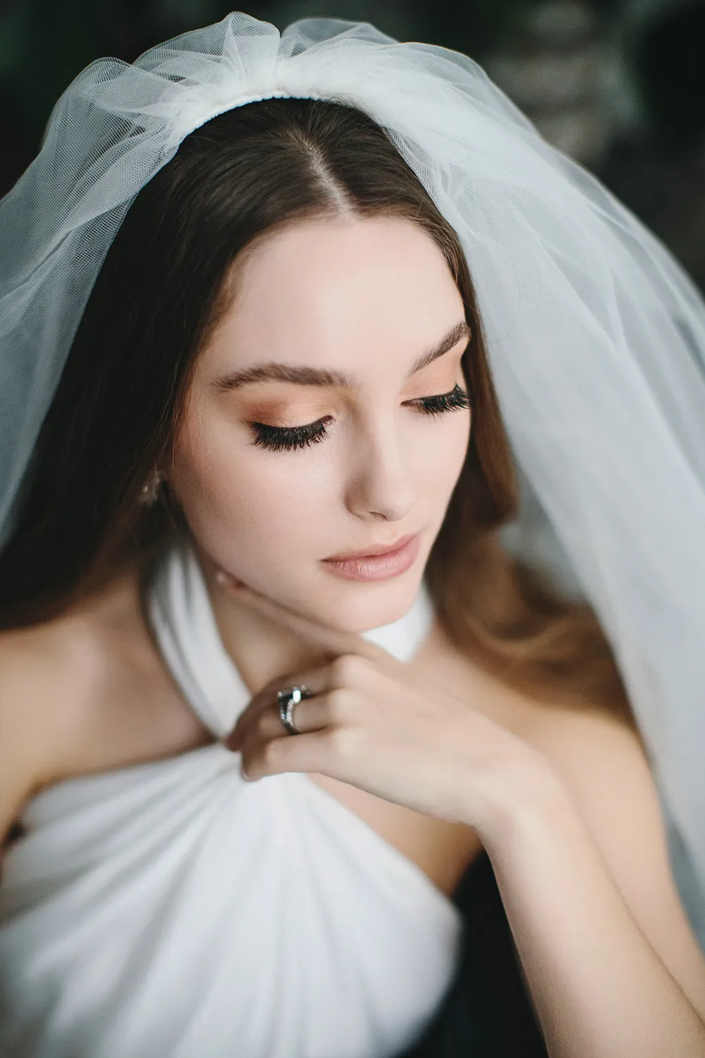 2-Layer Cut Edge Wedding Veil