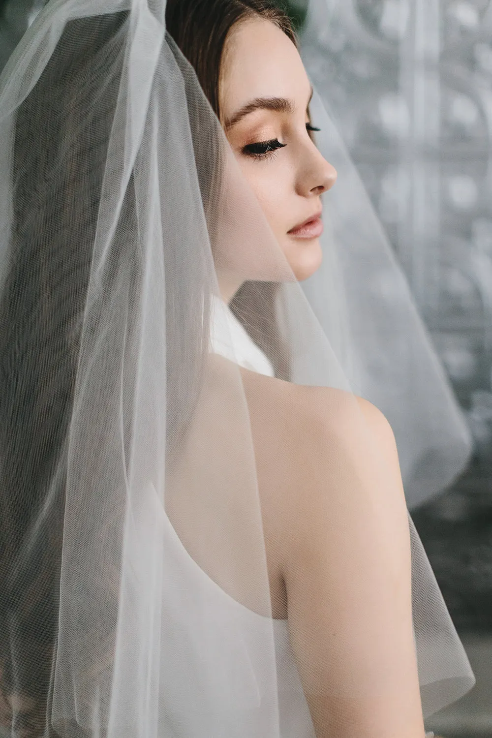 2-Layer Cut Edge Wedding Veil