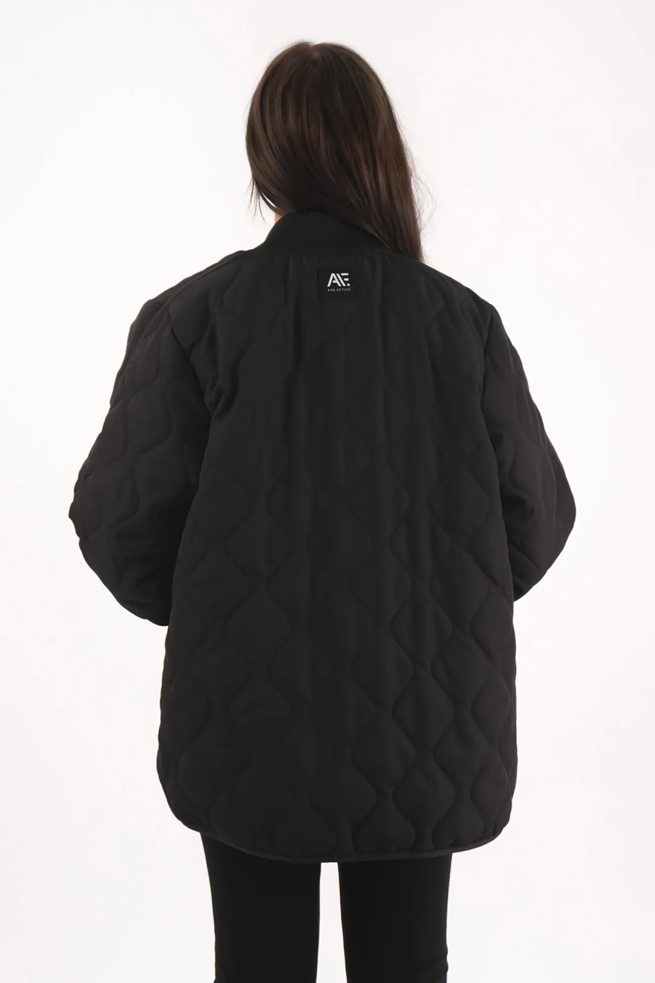Active Quilted Jacket Black