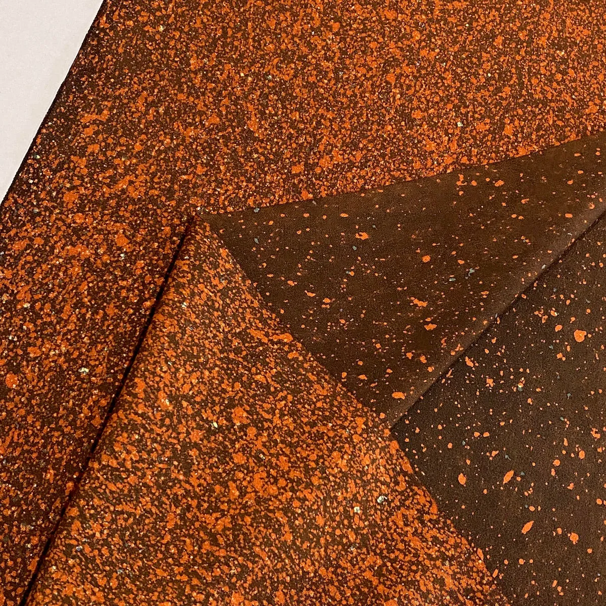 ALMOST GONE Copper Granite Vintage Kimono Silk from Japan, By the Yard #438