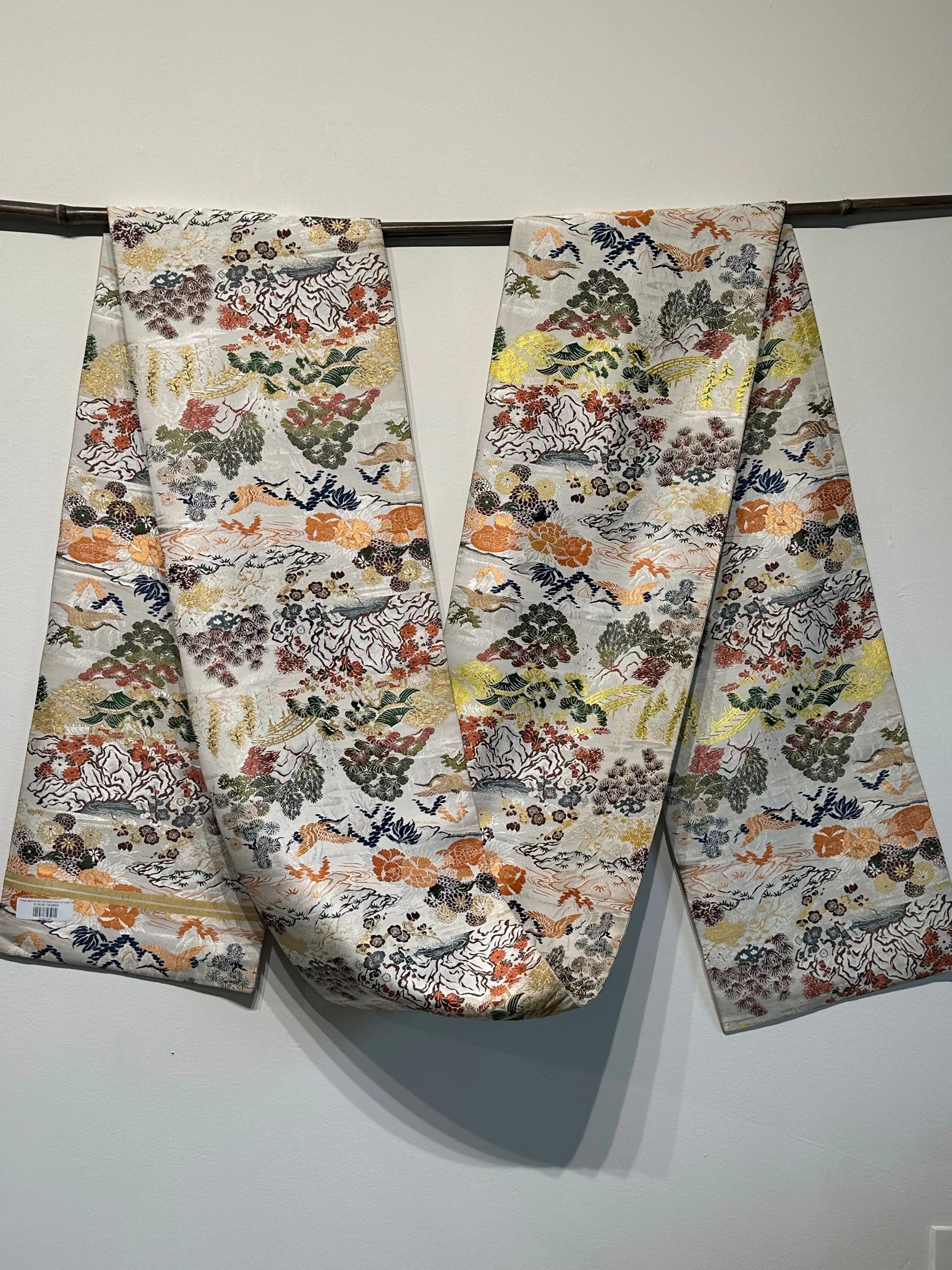Antique Japanese Maru Obi Double Sided Full Length 13ft