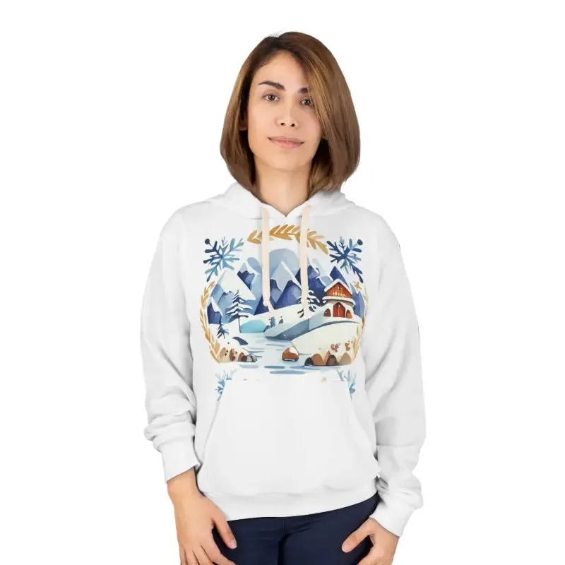 Aop Unisex Pullover Hoodie Winter Magic