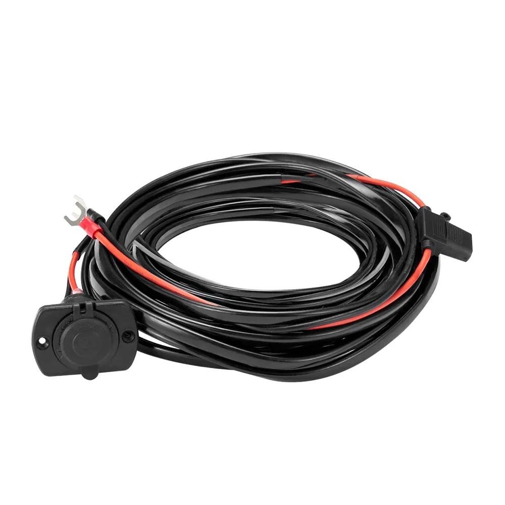 Atem Power 12V Fridge Wiring Kit 6M Cable DC Cig Socket Plug In-line Fuse 4x4 4WD