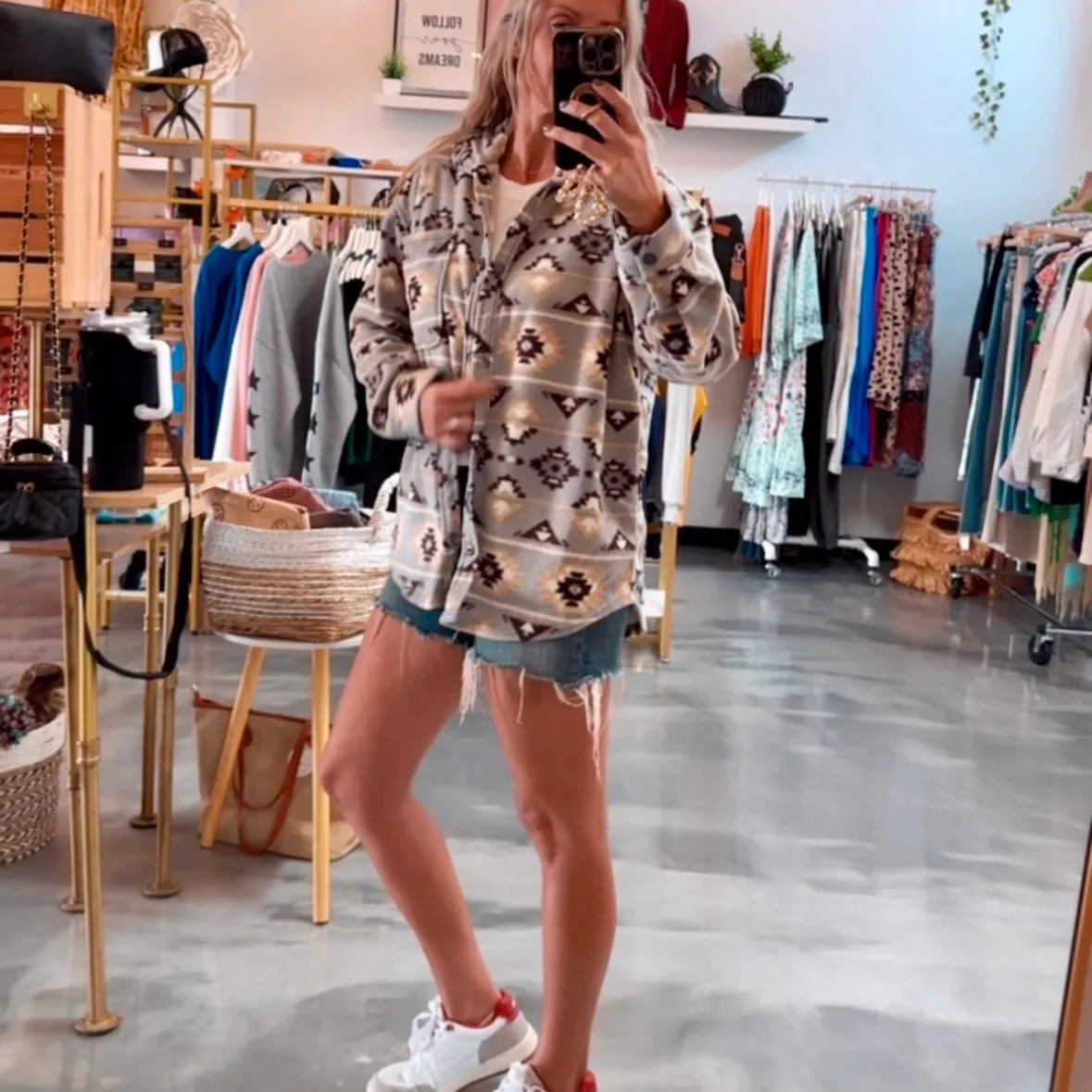 Aztec Fleece Shacket - SALE