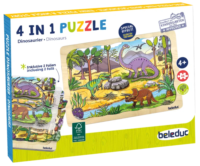 Beleduc Multi-layer Puzzle - Dinosaurs 多層拼圖-恐龍