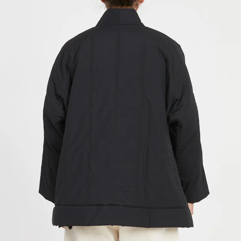 Big Folk Robe - Black Quilted Recycled Nylon WR