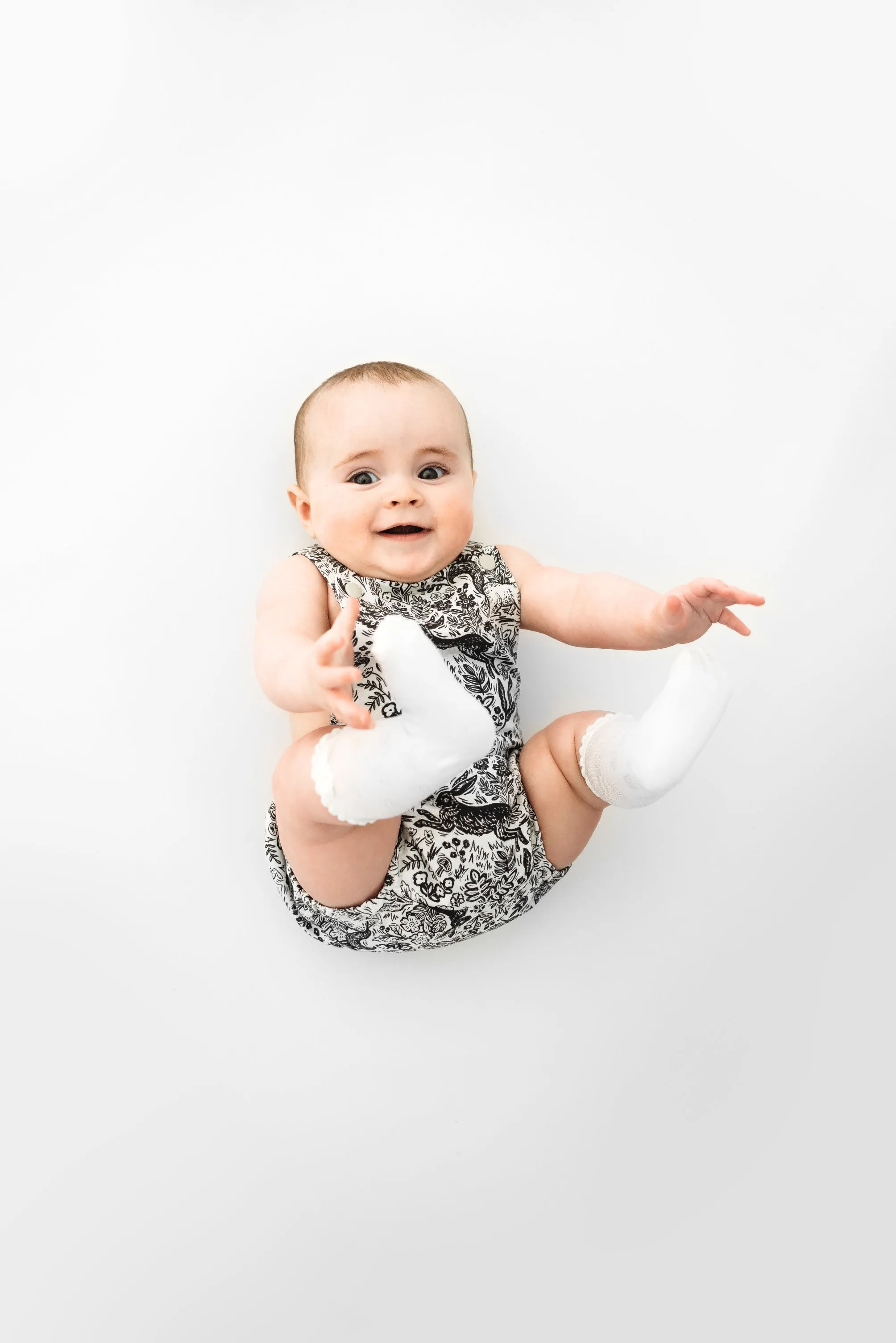 BLUE MEADOW SHORT ROMPER