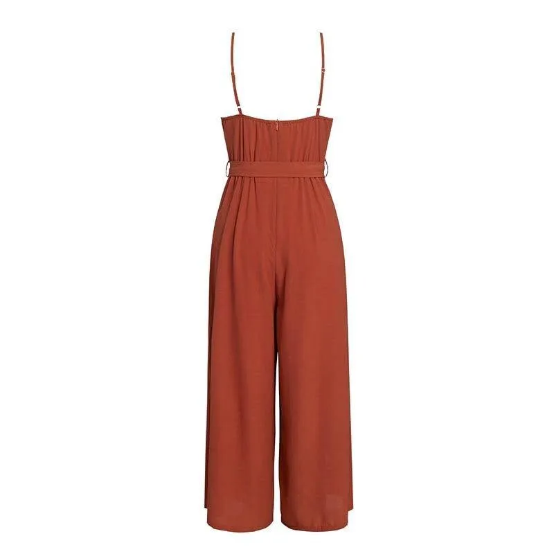 Boho Chic Onsie -Spaghetti Strap rusty red