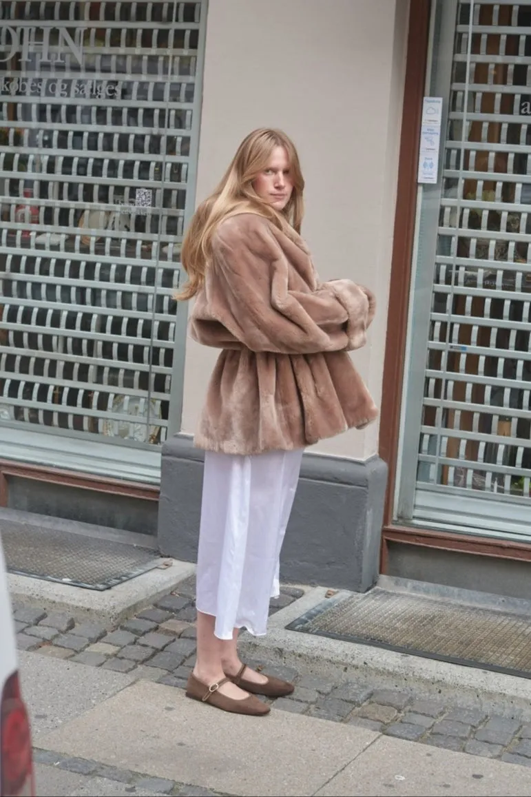 Brown Faux Fur Coat