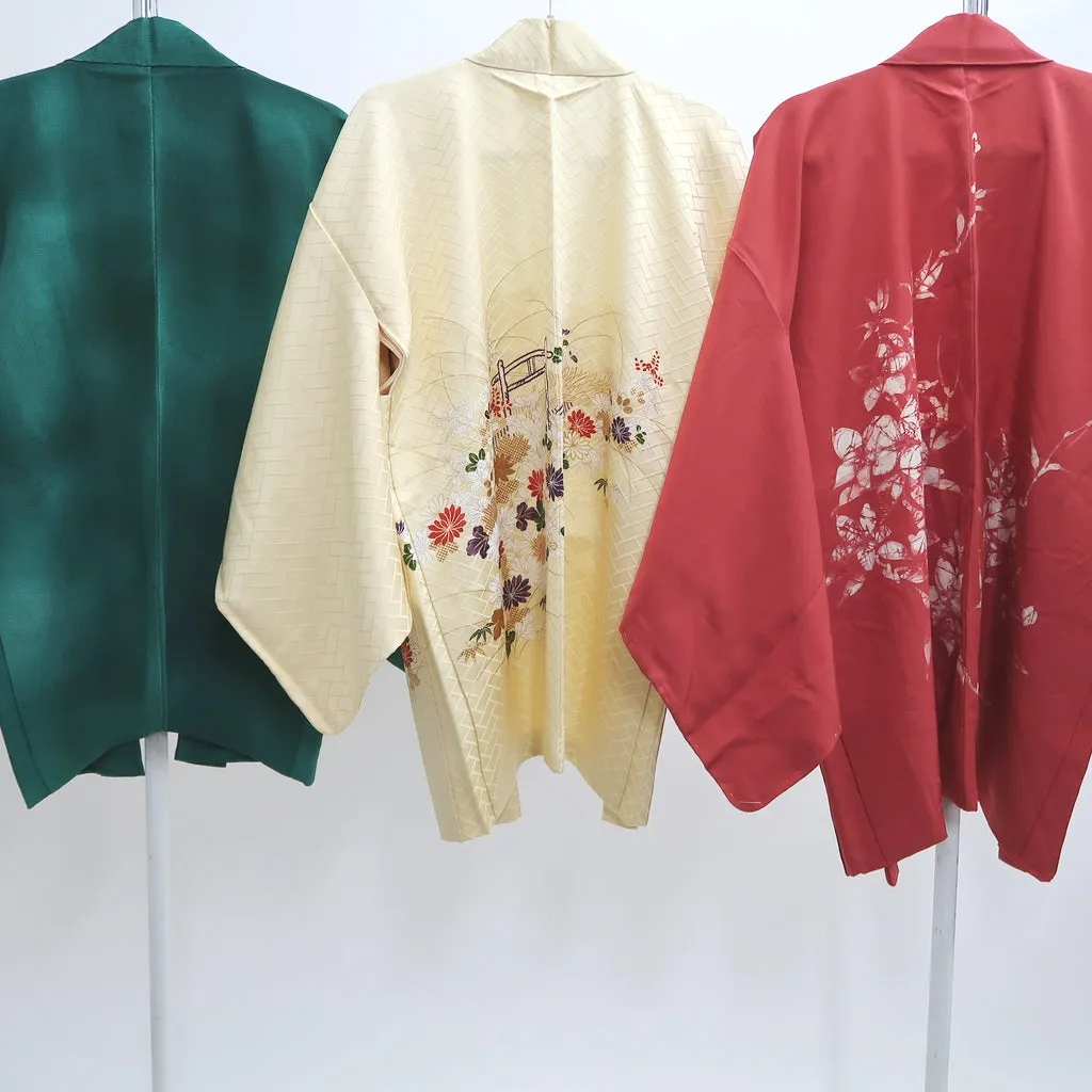 Bundle 15pcs Silk Haori Jacket Wholesale Bulk Free Shipping #411