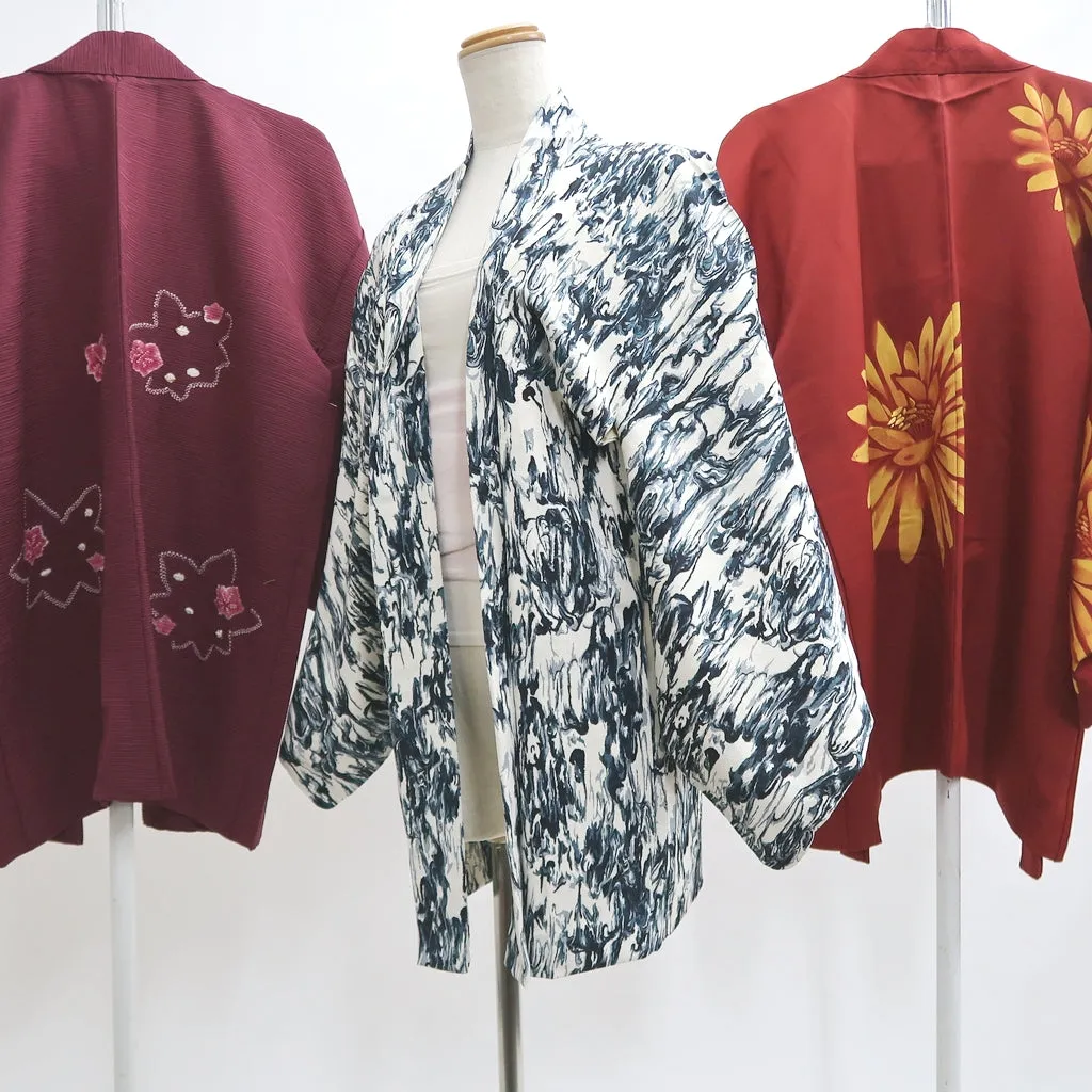 Bundle 15pcs Silk Haori Jacket Wholesale Bulk Free Shipping #411