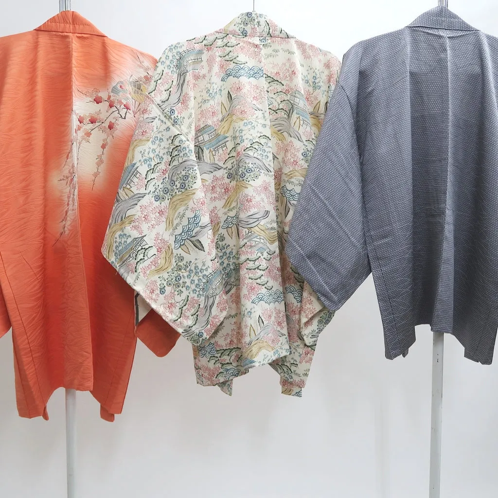 Bundle 15pcs Silk Haori Jacket Wholesale Bulk Free Shipping #411