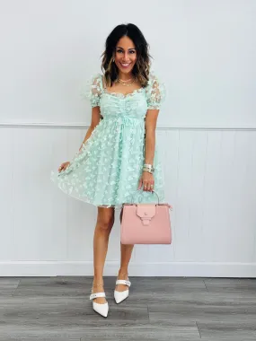 Butterfly Babydoll Mini Dress (Reg)