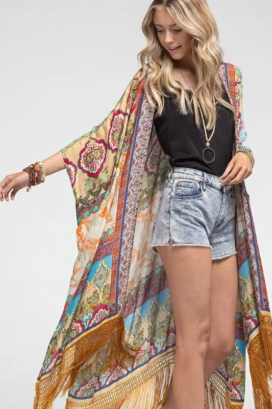 Cairo Fringe Kimono
