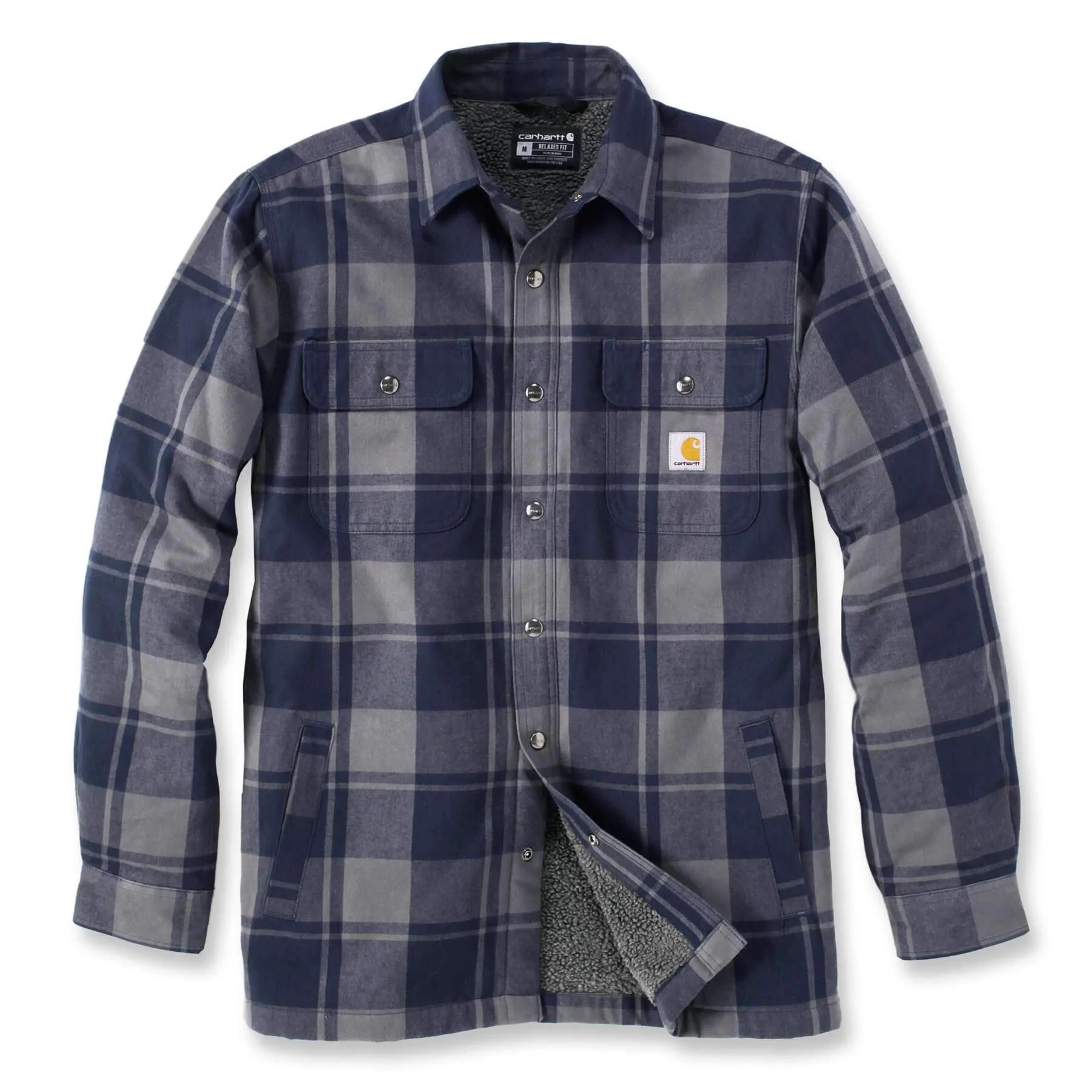 Carhartt Heavyweight Flannel Relaxed Fit Sherpa-Lined Shirt Jacket 105939