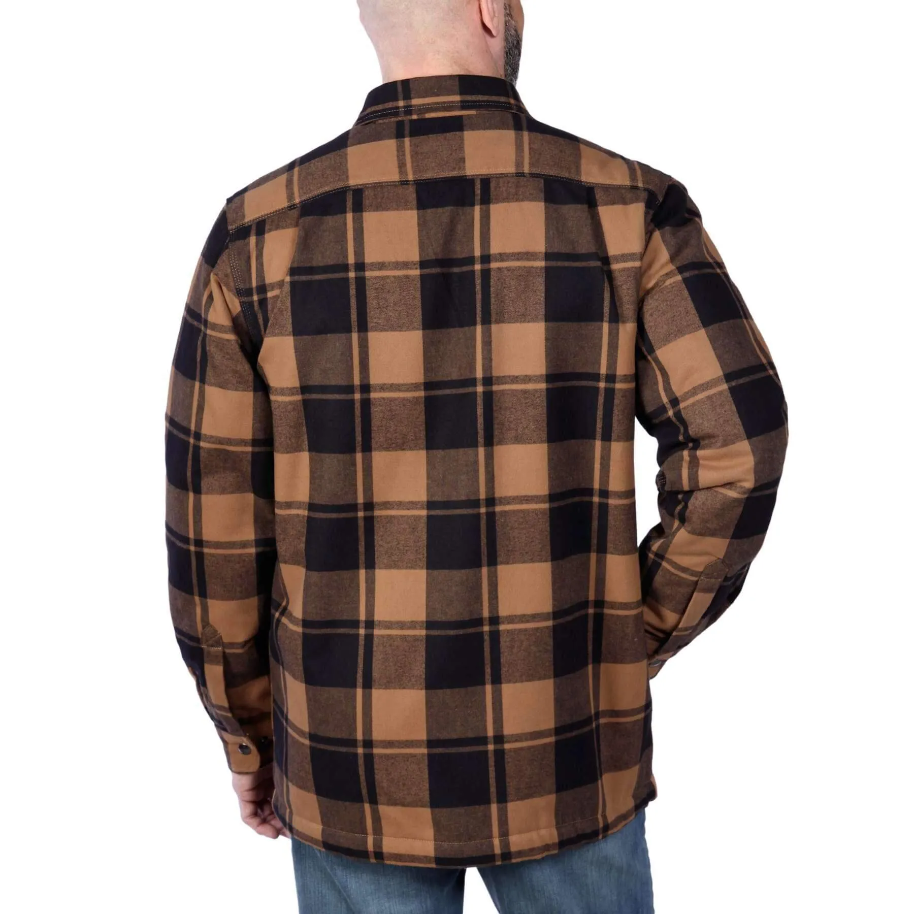 Carhartt Heavyweight Flannel Relaxed Fit Sherpa-Lined Shirt Jacket 105939