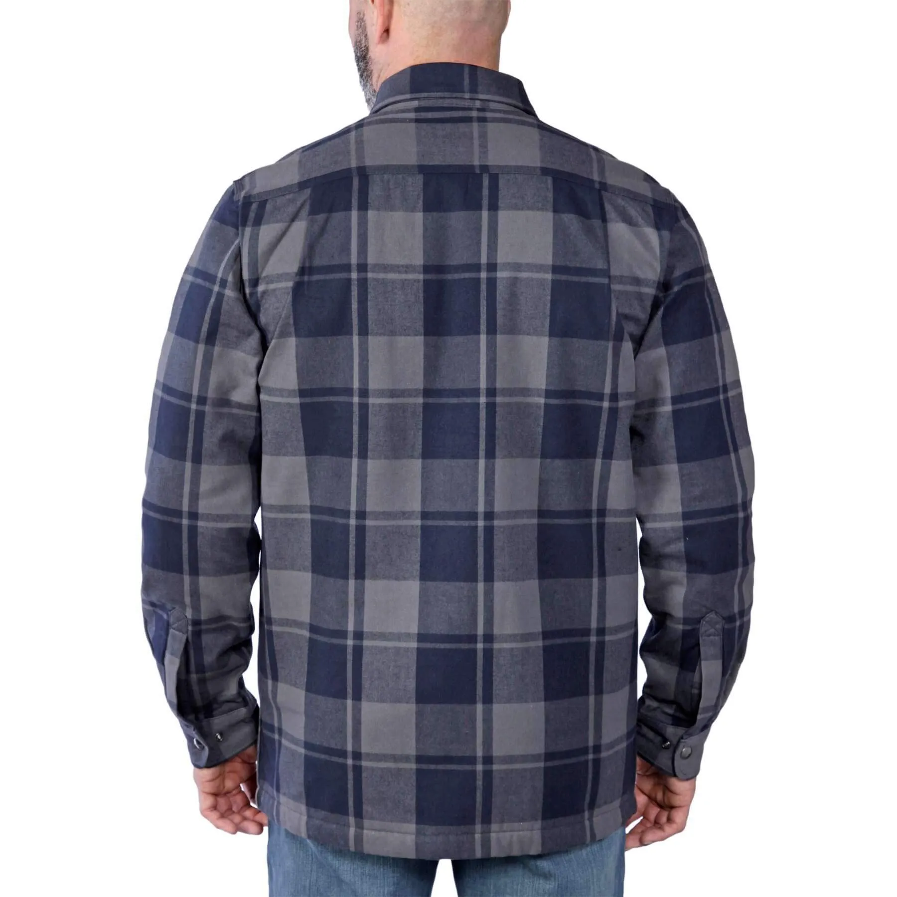 Carhartt Heavyweight Flannel Relaxed Fit Sherpa-Lined Shirt Jacket 105939