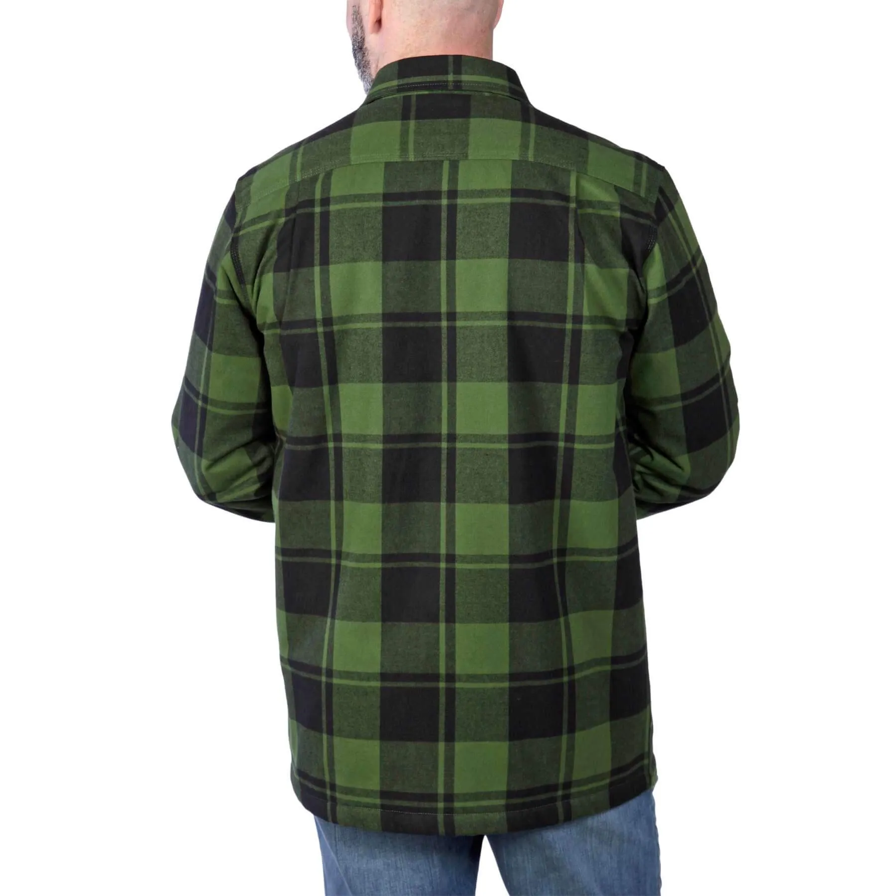 Carhartt Heavyweight Flannel Relaxed Fit Sherpa-Lined Shirt Jacket 105939