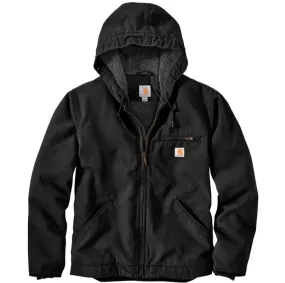 CARHARTT WASHED DUCK SHERPA LINED JACKET J141