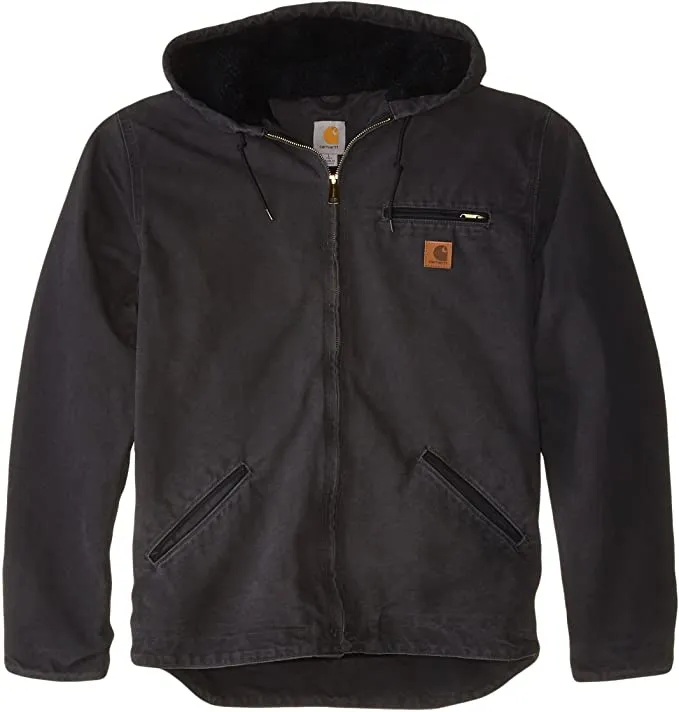 CARHARTT WASHED DUCK SHERPA LINED JACKET J141