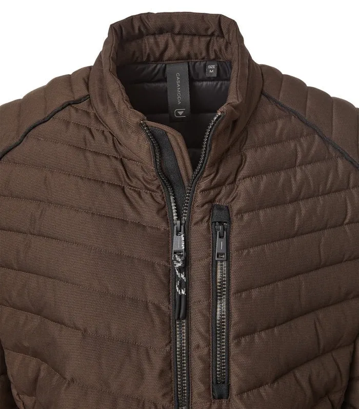 Casa Moda Quilted Casual Jacket - Brown