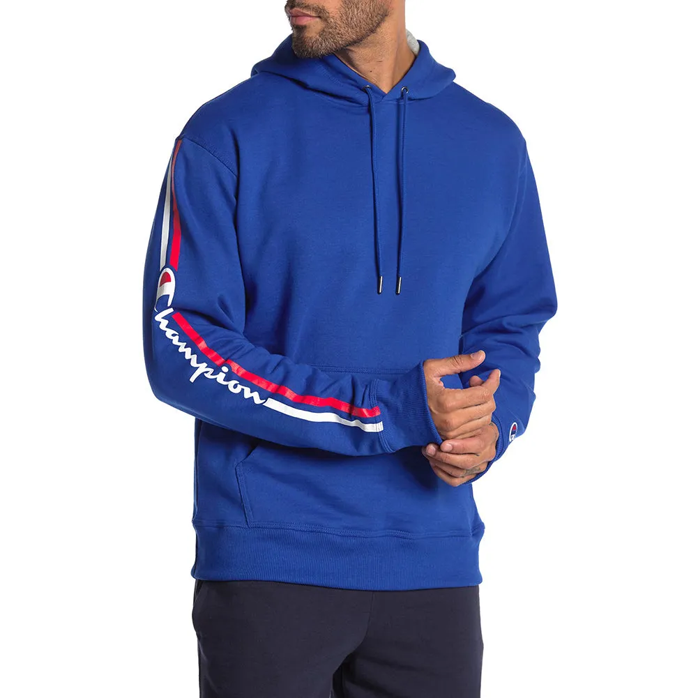 Champion Men's GF89H-Y07975 PowerBlend Fleece Vertical Logo Pullover Hoodie  XL