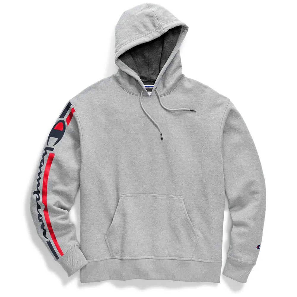 Champion Men's GF89H-Y07975 PowerBlend Fleece Vertical Logo Pullover Hoodie  XL