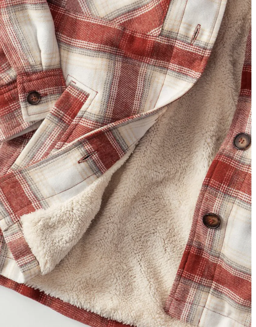 Charlie Flannel Sherpa Lined Jacket