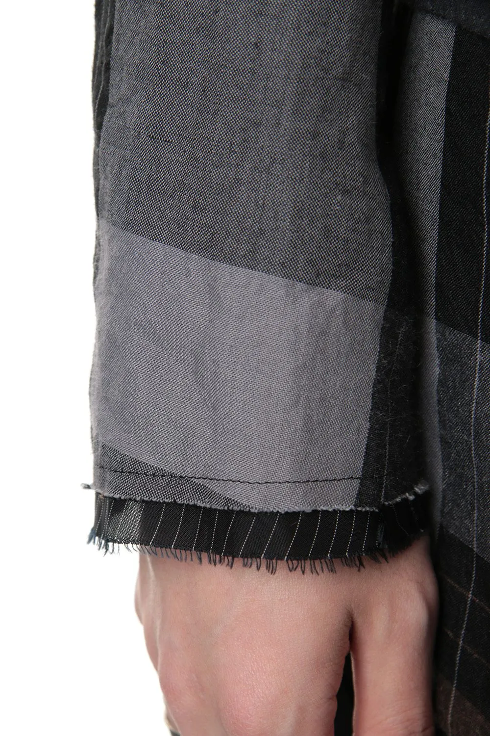 Check kimono jacket