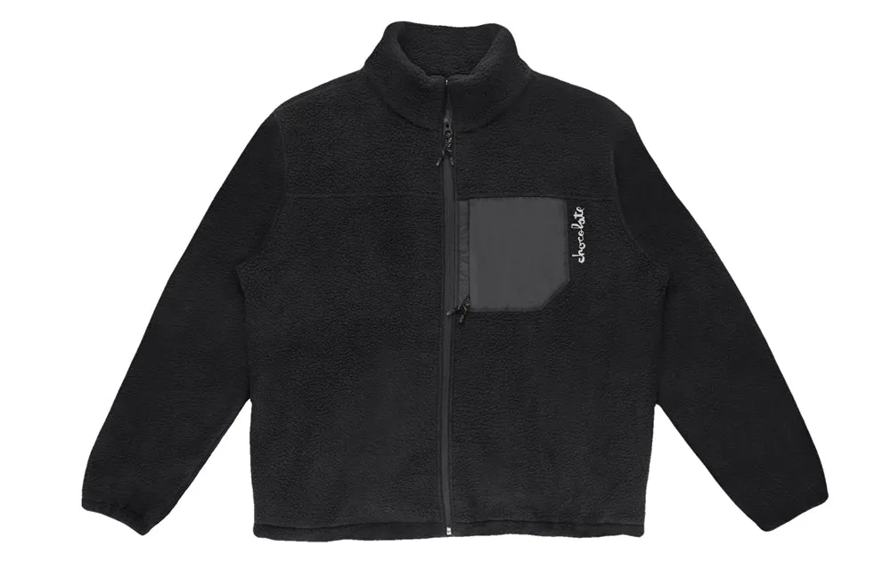 CHOCOLATE SHERPA JACKET - BLACK