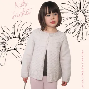 Circular Yoke Jacket Knitting Pattern (CRU2004)