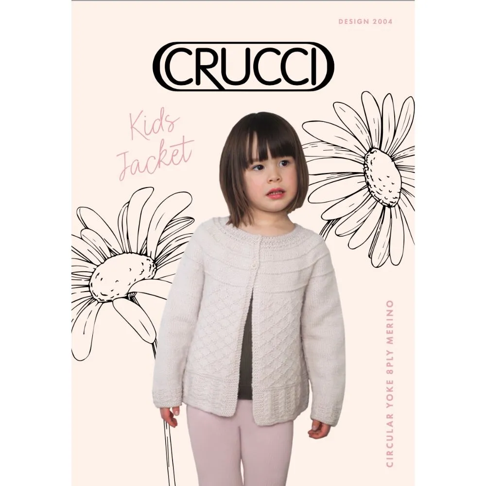 Circular Yoke Jacket Knitting Pattern (CRU2004)