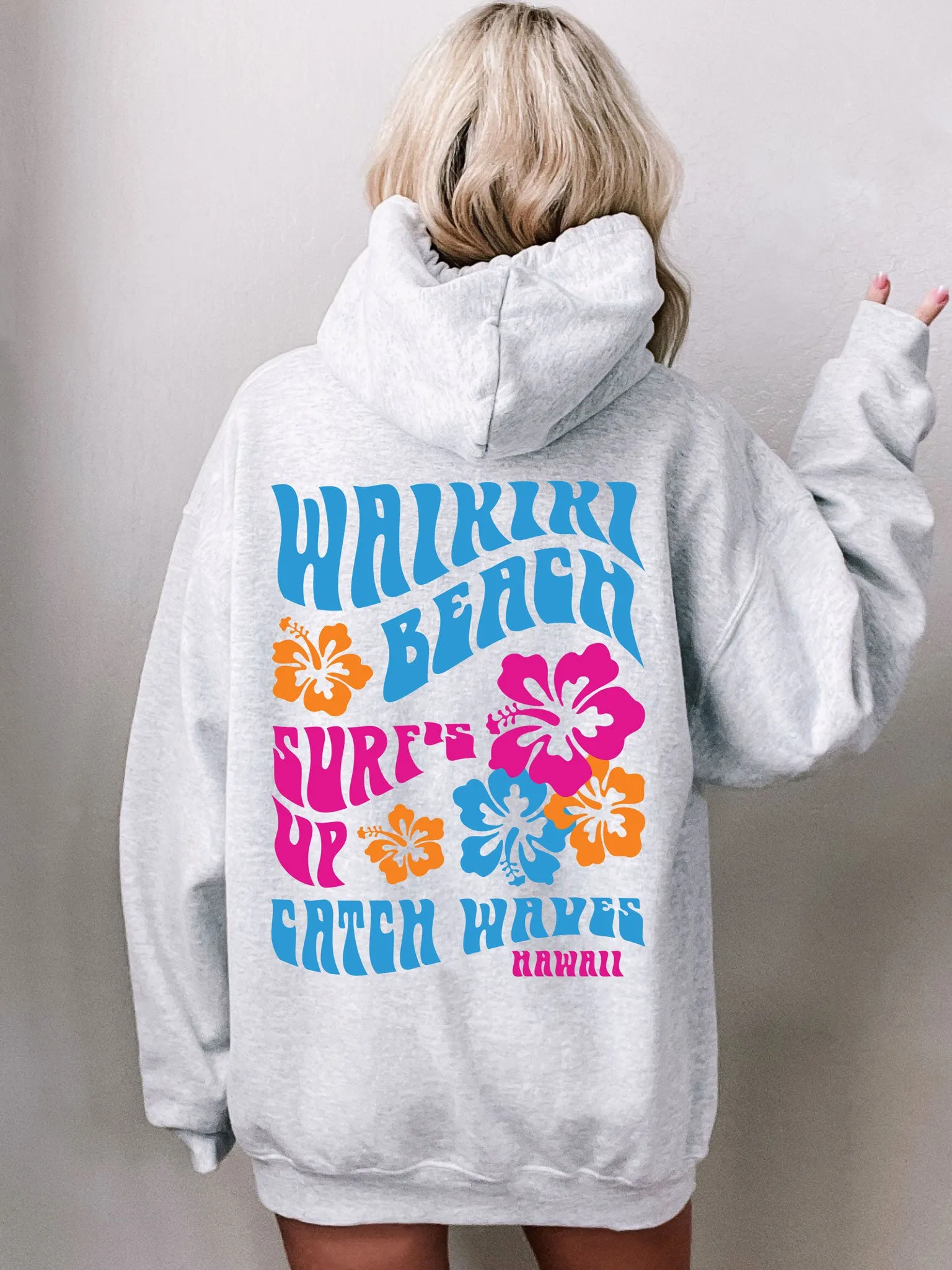 Coconut Girl Hoodie - Waikiki Beach Hawaii