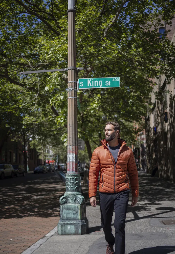 Cutter & Buck Mount Adams Men's Recycled Hooded Jacket | Lightweight Puffer | 5 Colours | S-4XL