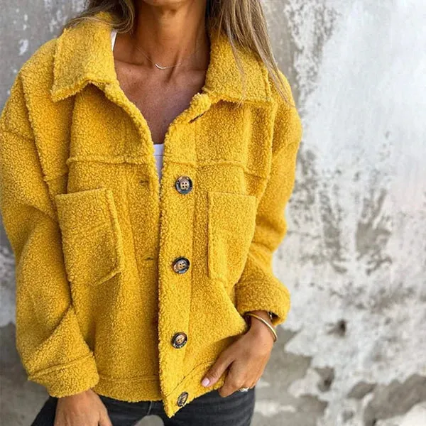 Dahlia -  Short sherpa jacket