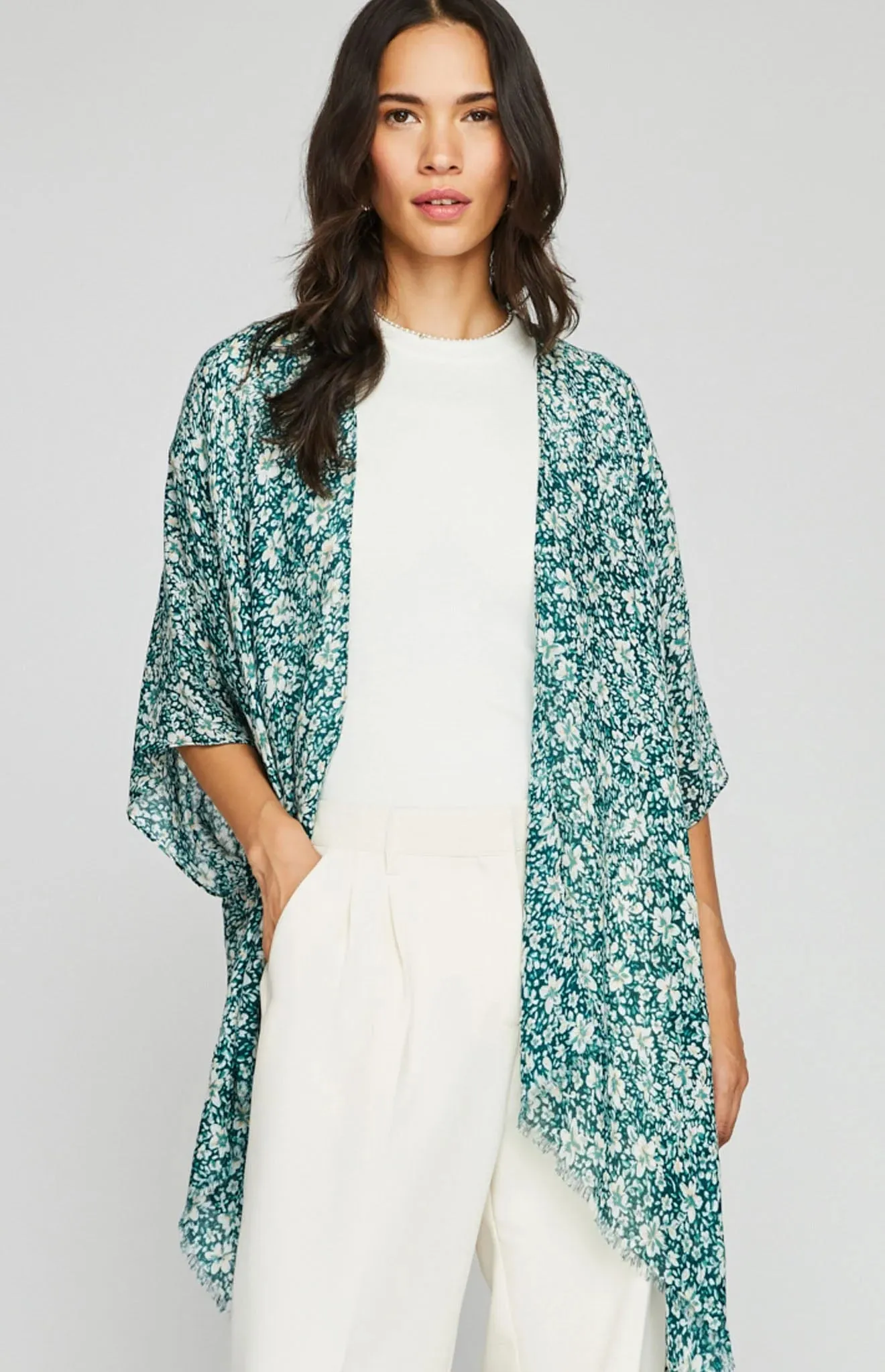 Dawn Kimono-Palm Ditsy