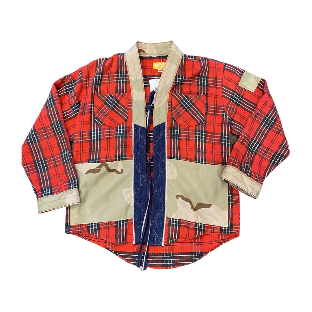 Denim   Camo Flannel Kimono // Random Selection