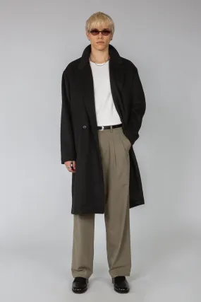 Double Pleated Wide Leg Pant - Putty
