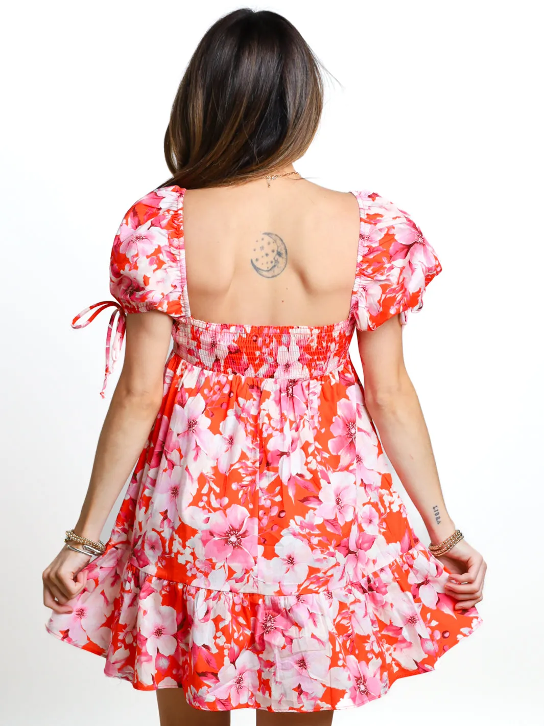 Fact Of The Matter Puff Sleeve Babydoll Dress