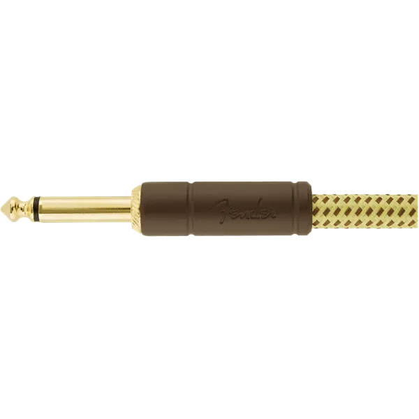 Fender 099-0820-082 Deluxe 18.6' Angled Instrument Cable - Tweed