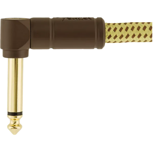 Fender 099-0820-082 Deluxe 18.6' Angled Instrument Cable - Tweed