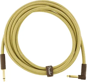 Fender Deluxe 10' Straight/Angled Instrument Cable Tweed