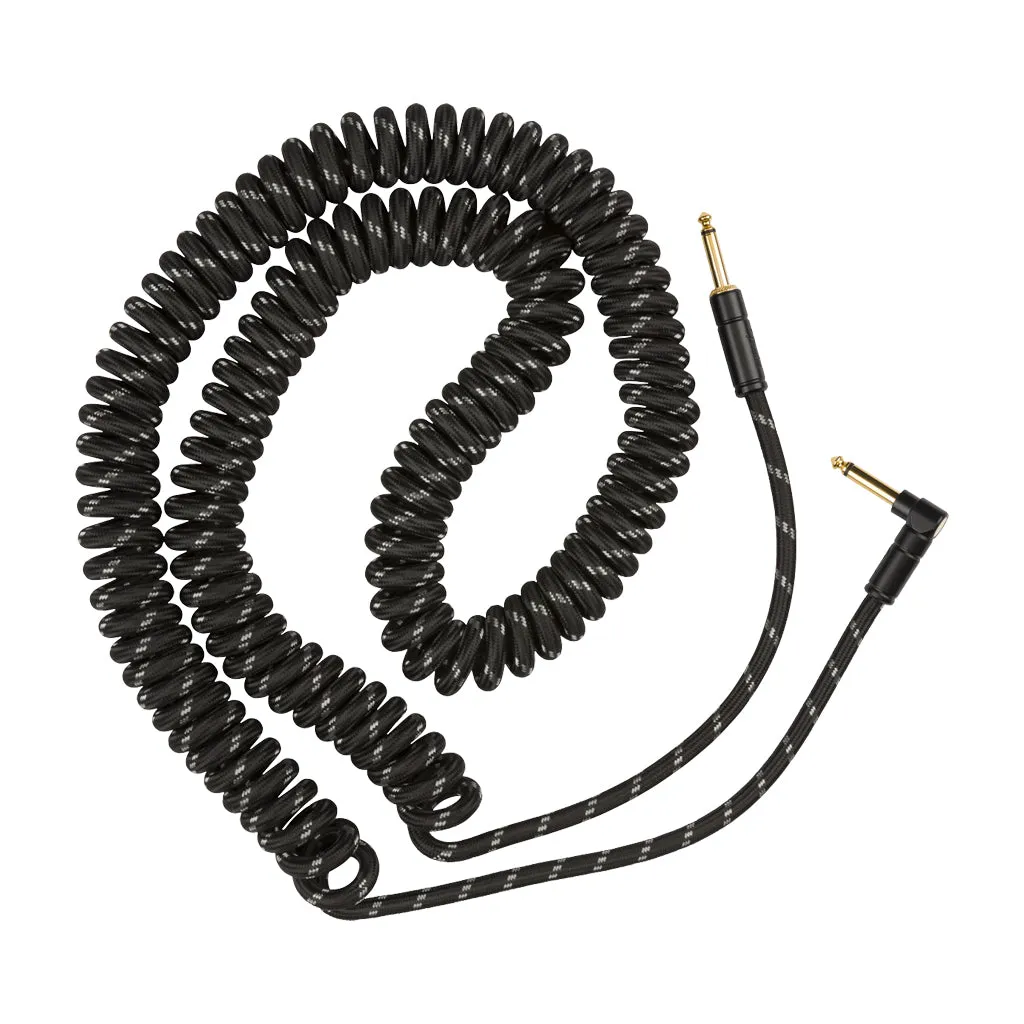 Fender Deluxe Coil Cable - 30ft - Black Tweed