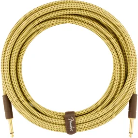 Fender Deluxe Series 10-Foot Tweed Instrument Cable, Straight/Straight