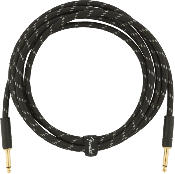 Fender Deluxe Series 10ft Straight Cable Black Tweed