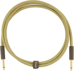 Fender Deluxe Series 5' Instrument Cable - Tweed